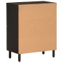Aparador madera maciza de mango negro 60x33x75 cm de , Aparadores - Ref: Foro24-356845, Precio: 148,66 €, Descuento: %