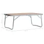Mesa de camping plegable aluminio marrón 60x40 cm de vidaXL, Mobiliario de camping - Ref: Foro24-48186, Precio: 26,20 €, Desc...