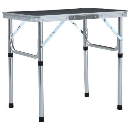 Mesa de camping plegable aluminio gris 60x45 cm de vidaXL, Mobiliario de camping - Ref: Foro24-48180, Precio: 37,11 €, Descue...
