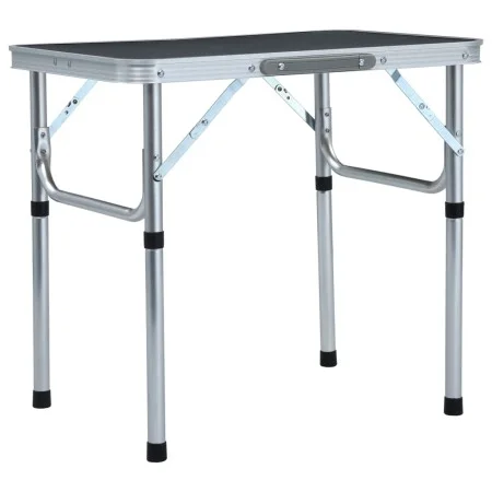 Mesa de camping plegable aluminio gris 60x45 cm de vidaXL, Mobiliario de camping - Ref: Foro24-48180, Precio: 34,11 €, Descue...
