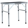 Mesa de camping plegable aluminio gris 60x45 cm de vidaXL, Mobiliario de camping - Ref: Foro24-48180, Precio: 37,11 €, Descue...