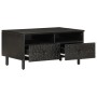 Mesa de centro madera maciza de mango negra 80x54x40 cm de , Mesas de centro - Ref: Foro24-356832, Precio: 94,32 €, Descuento: %