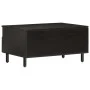 Mesa de centro madera maciza de mango negra 80x54x40 cm de , Mesas de centro - Ref: Foro24-356832, Precio: 93,47 €, Descuento: %