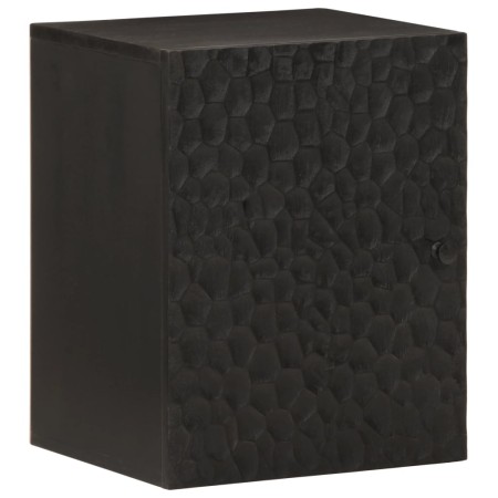 Armario de baño de pared madera maciza mango negro 38x33x48 cm de , Tocadores de baño - Ref: Foro24-356839, Precio: 86,12 €, ...