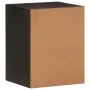 Armario de baño de pared madera maciza mango negro 38x33x48 cm de , Tocadores de baño - Ref: Foro24-356839, Precio: 84,58 €, ...