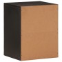 Armario de baño de pared madera maciza mango negro 38x33x48 cm de , Tocadores de baño - Ref: Foro24-356839, Precio: 86,12 €, ...