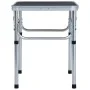 Mesa de camping plegable aluminio gris 60x45 cm de vidaXL, Mobiliario de camping - Ref: Foro24-48180, Precio: 34,11 €, Descue...
