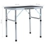 Mesa de camping plegable aluminio gris 60x45 cm de vidaXL, Mobiliario de camping - Ref: Foro24-48180, Precio: 37,11 €, Descue...