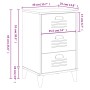 Mesita de noche VIKEN madera de ingeniería blanca de , Mesitas de noche - Ref: Foro24-374911, Precio: 65,63 €, Descuento: %