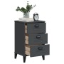 Mesita de noche VIKEN madera de ingeniería gris antracita de , Mesitas de noche - Ref: Foro24-374913, Precio: 85,72 €, Descue...