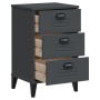 Mesita de noche VIKEN madera de ingeniería gris antracita de , Mesitas de noche - Ref: Foro24-374913, Precio: 85,72 €, Descue...
