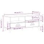 Mueble para TV VIKEN madera de ingeniería negro de , Muebles TV - Ref: Foro24-374930, Precio: 123,31 €, Descuento: %
