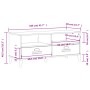 Mueble para TV VIKEN madera de ingeniería negro de , Muebles TV - Ref: Foro24-374930, Precio: 125,31 €, Descuento: %