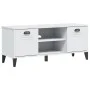 Banco zapatero VIKEN madera de ingeniería blanco 106x35x45 cm de , Zapateros y organizadores de calzado - Ref: Foro24-374932,...