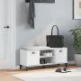 Banco zapatero VIKEN madera de ingeniería blanco 106x35x45 cm de , Zapateros y organizadores de calzado - Ref: Foro24-374932,...