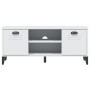 Banco zapatero VIKEN madera de ingeniería blanco 106x35x45 cm de , Zapateros y organizadores de calzado - Ref: Foro24-374932,...
