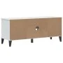 Banco zapatero VIKEN madera de ingeniería blanco 106x35x45 cm de , Zapateros y organizadores de calzado - Ref: Foro24-374932,...