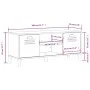 Banco zapatero VIKEN madera de ingeniería blanco 106x35x45 cm de , Zapateros y organizadores de calzado - Ref: Foro24-374932,...