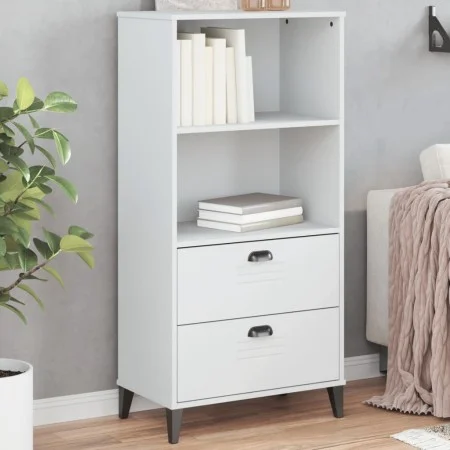 Librería VIKEN madera de ingeniería blanco 60x35x123 cm de , Librerías y estanterías - Ref: Foro24-374947, Precio: 130,85 €, ...