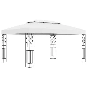 Cenador con doble techo blanco 3x4 m de vidaXL, Carpas y cenadores - Ref: Foro24-48030, Precio: 260,76 €, Descuento: %