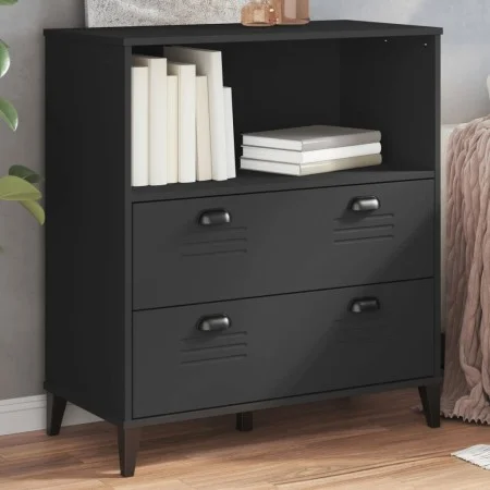 Librería VIKEN madera de ingeniería negro 80x40x90 cm de , Librerías y estanterías - Ref: Foro24-374945, Precio: 145,15 €, De...
