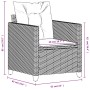 Silla de jardín con cojines ratán sintético negro de , Sillas de jardín - Ref: Foro24-366317, Precio: 84,58 €, Descuento: %