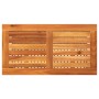 Mesa de jardín ratán sintético madera acacia gris 70x38x42 cm de , Mesas de jardín - Ref: Foro24-366271, Precio: 56,94 €, Des...