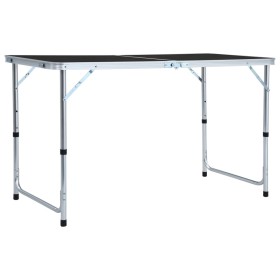 Mesa de camping plegable aluminio gris 120x60 cm de vidaXL, Mobiliario de camping - Ref: Foro24-48173, Precio: 55,93 €, Descu...