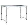 Mesa de camping plegable aluminio gris 120x60 cm de vidaXL, Mobiliario de camping - Ref: Foro24-48173, Precio: 55,93 €, Descu...