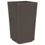 Jardineras 4 unidades PP marrón 32,5x32,5x57 cm de , Maceteros y jardineras - Ref: Foro24-367855, Precio: 123,60 €, Descuento: %