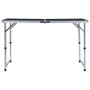 Mesa de camping plegable aluminio gris 120x60 cm de vidaXL, Mobiliario de camping - Ref: Foro24-48173, Precio: 55,93 €, Descu...