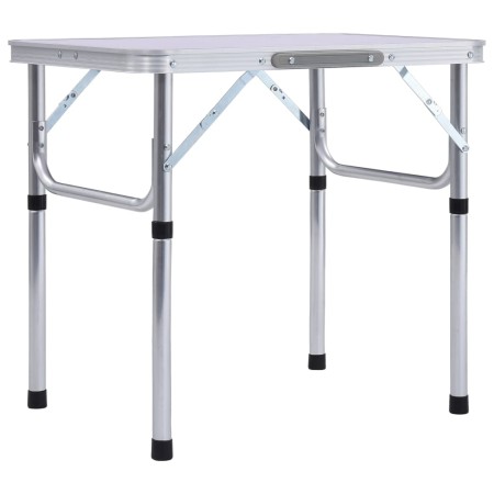 Mesa de camping plegable aluminio blanco 60x45 cm de vidaXL, Mobiliario de camping - Ref: Foro24-48178, Precio: 33,67 €, Desc...