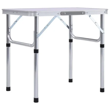 Mesa de camping plegable aluminio blanco 60x45 cm de vidaXL, Mobiliario de camping - Ref: Foro24-48178, Precio: 33,06 €, Desc...