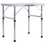 Mesa de camping plegable aluminio blanco 60x45 cm de vidaXL, Mobiliario de camping - Ref: Foro24-48178, Precio: 33,67 €, Desc...
