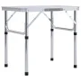 Mesa de camping plegable aluminio blanco 60x45 cm de vidaXL, Mobiliario de camping - Ref: Foro24-48178, Precio: 33,06 €, Desc...