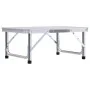 Mesa de camping plegable aluminio blanco 60x45 cm de vidaXL, Mobiliario de camping - Ref: Foro24-48178, Precio: 33,06 €, Desc...