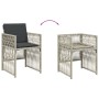 Set comedor jardín 7 pzas y cojines ratán sintético gris claro de , Conjuntos de jardín - Ref: Foro24-3210911, Precio: 406,95...