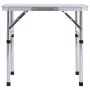Mesa de camping plegable aluminio blanco 60x45 cm de vidaXL, Mobiliario de camping - Ref: Foro24-48178, Precio: 33,06 €, Desc...