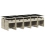 Set de comedor de jardín 11 pzas y cojines ratán sintético gris de , Conjuntos de jardín - Ref: Foro24-3211115, Precio: 767,3...