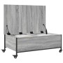 Mesa de centro con ruedas madera ingeniería gris 91x55x34 cm de , Mesas de centro - Ref: Foro24-842299, Precio: 73,45 €, Desc...