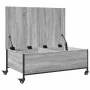 Couchtisch mit Rollen, graues Holzwerkstoff, 91 x 55 x 34 cm von , Couchtisch - Ref: Foro24-842299, Preis: 72,09 €, Rabatt: %