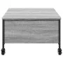 Couchtisch mit Rollen, graues Holzwerkstoff, 91 x 55 x 34 cm von , Couchtisch - Ref: Foro24-842299, Preis: 72,09 €, Rabatt: %