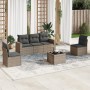Set de muebles de jardín 6 pzas y cojines ratán sintético gris en Conjuntos de jardín | Comprar online en Foru.es
