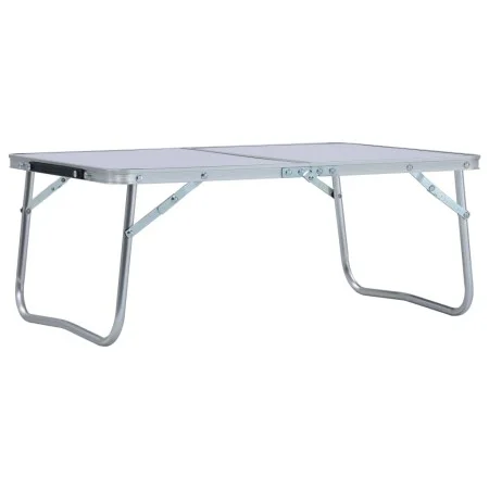 Mesa de camping plegable aluminio blanca 60x40 cm de vidaXL, Mobiliario de camping - Ref: Foro24-48185, Precio: 24,53 €, Desc...