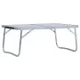 Mesa de camping plegable aluminio blanca 60x40 cm de vidaXL, Mobiliario de camping - Ref: Foro24-48185, Precio: 24,53 €, Desc...