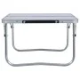 Mesa de camping plegable aluminio blanca 60x40 cm de vidaXL, Mobiliario de camping - Ref: Foro24-48185, Precio: 24,53 €, Desc...