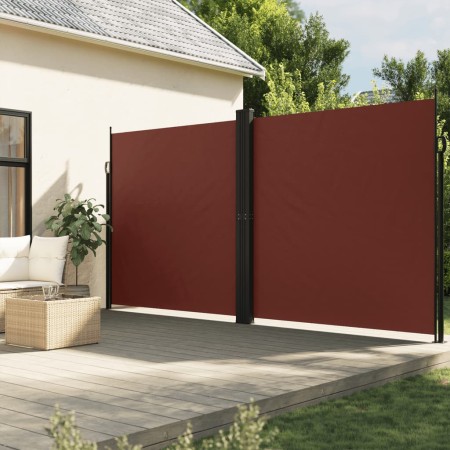 Toldo lateral retráctil marrón 220x600 cm de , Sombrillas - Ref: Foro24-4004869, Precio: 178,28 €, Descuento: %