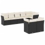 Set de sofás de jardín 8 piezas y cojines ratán sintético negro de , Conjuntos de jardín - Ref: Foro24-3249745, Precio: 520,4...