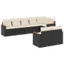 Set de sofás de jardín 8 piezas y cojines ratán sintético negro de , Conjuntos de jardín - Ref: Foro24-3258549, Precio: 509,1...