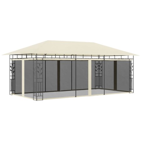 Cenador con mosquitera color crema 6x3x2,73 m de vidaXL, Carpas y cenadores - Ref: Foro24-47971, Precio: 384,96 €, Descuento: %